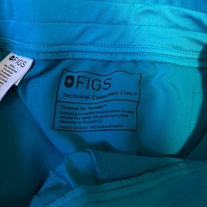 FIGS XXS CATARINA TOP XXSP JOGGERS in TEAL